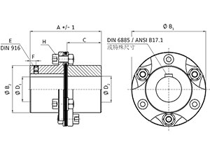 LP1系列膜片式联轴器